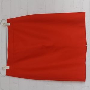 J. Crew Women's lined pencil skirt, size 10,orange